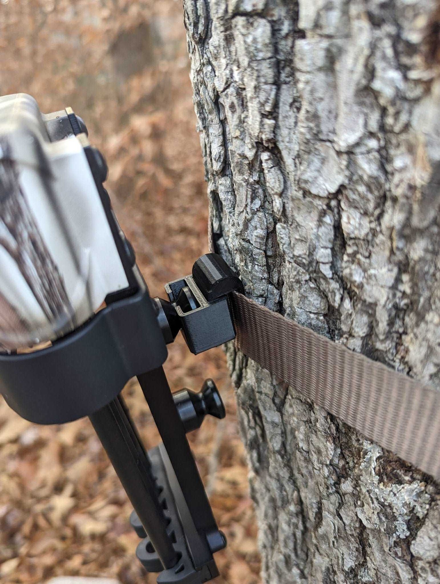Mathews SpiderClaw and LowPro archery quiver caddy by 3D Hunting Solutions, designed to securely hold arrows during hunting or practice.
