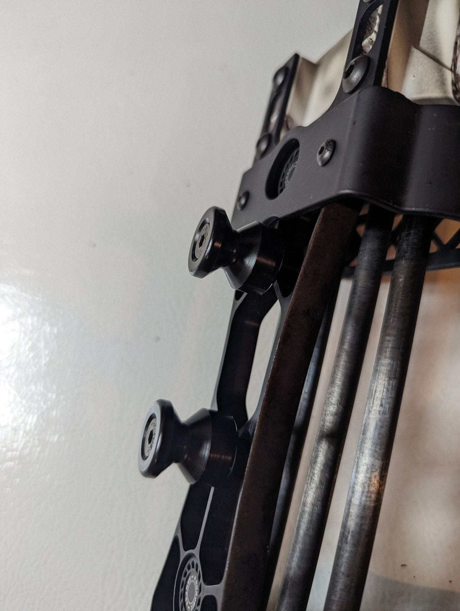 Mathews SpiderClaw and LowPro archery quiver caddy by 3D Hunting Solutions, designed for secure arrow storage during hunting.