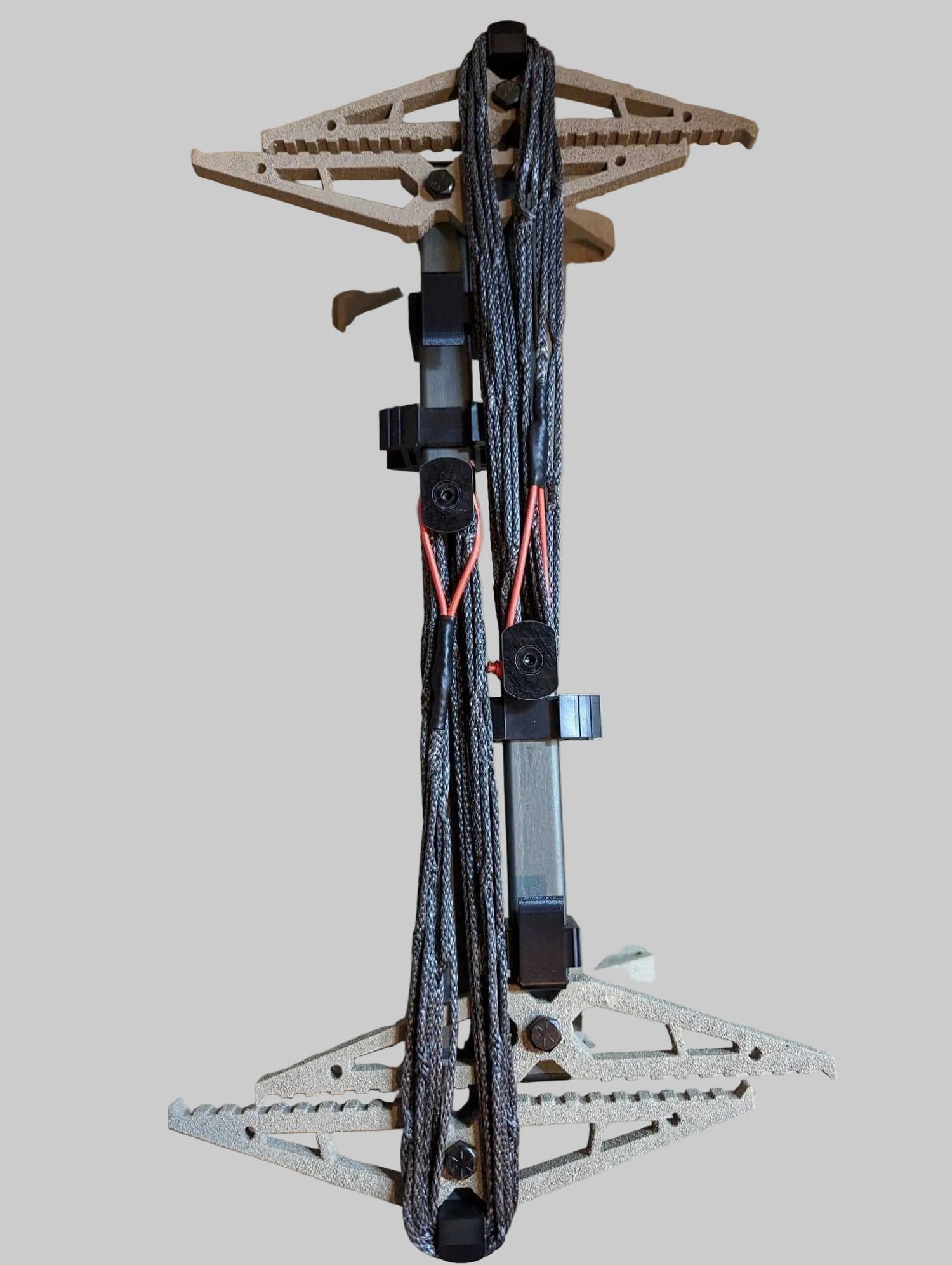 Climbing stick with Amsteel spooler from 3D Hunting Solutions, designed for secure climbing gear and lightweight outdoor use.