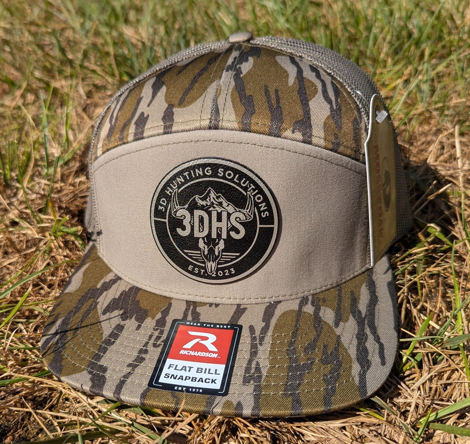3DHS Bottomland hunting hat by 3D Hunting Solutions, featuring camouflage pattern and adjustable strap for outdoor use.