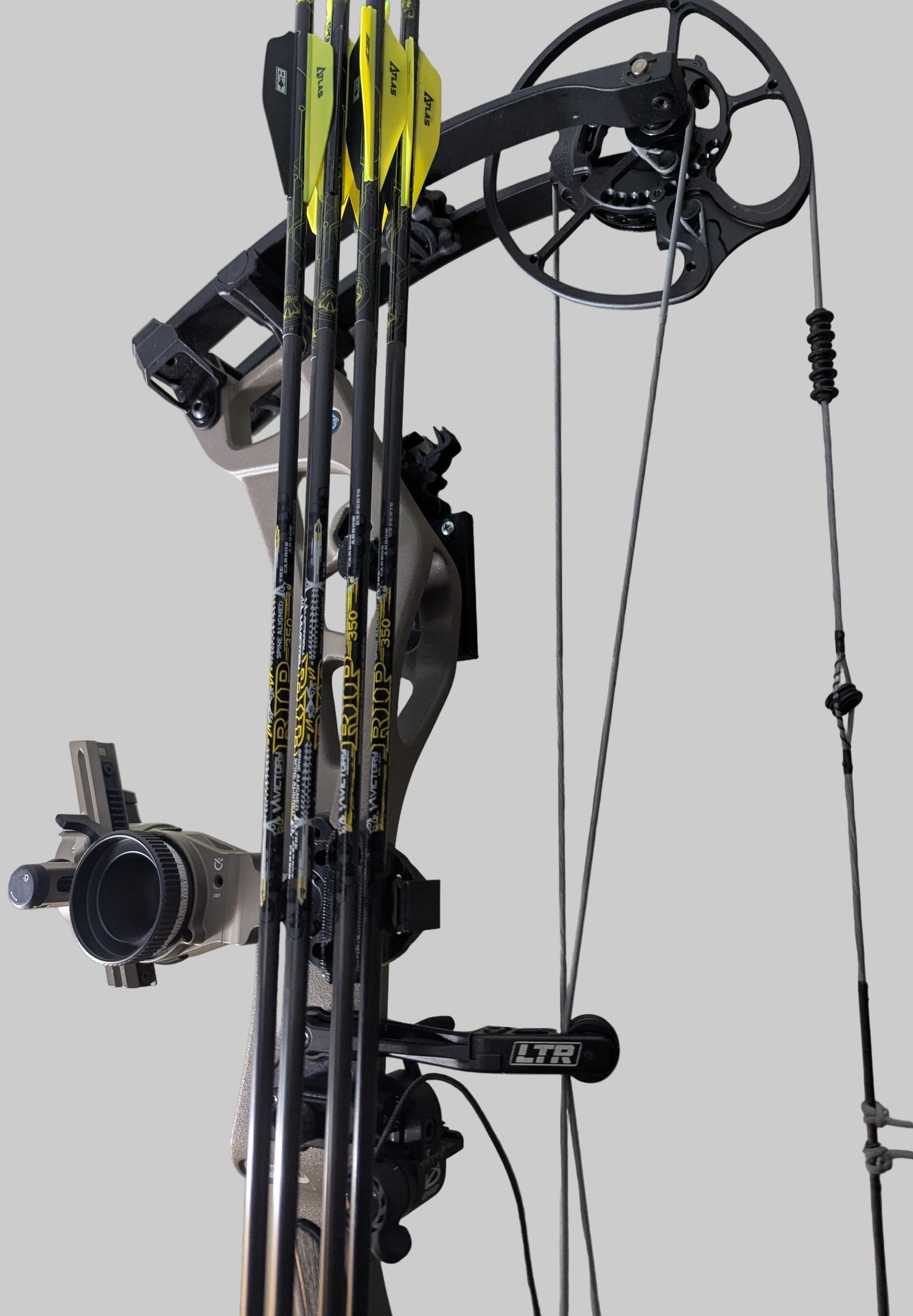 6 Shooter Archery Arrow Quiver by 3D Hunting Solutions holding multiple arrows for hunting or target practice.