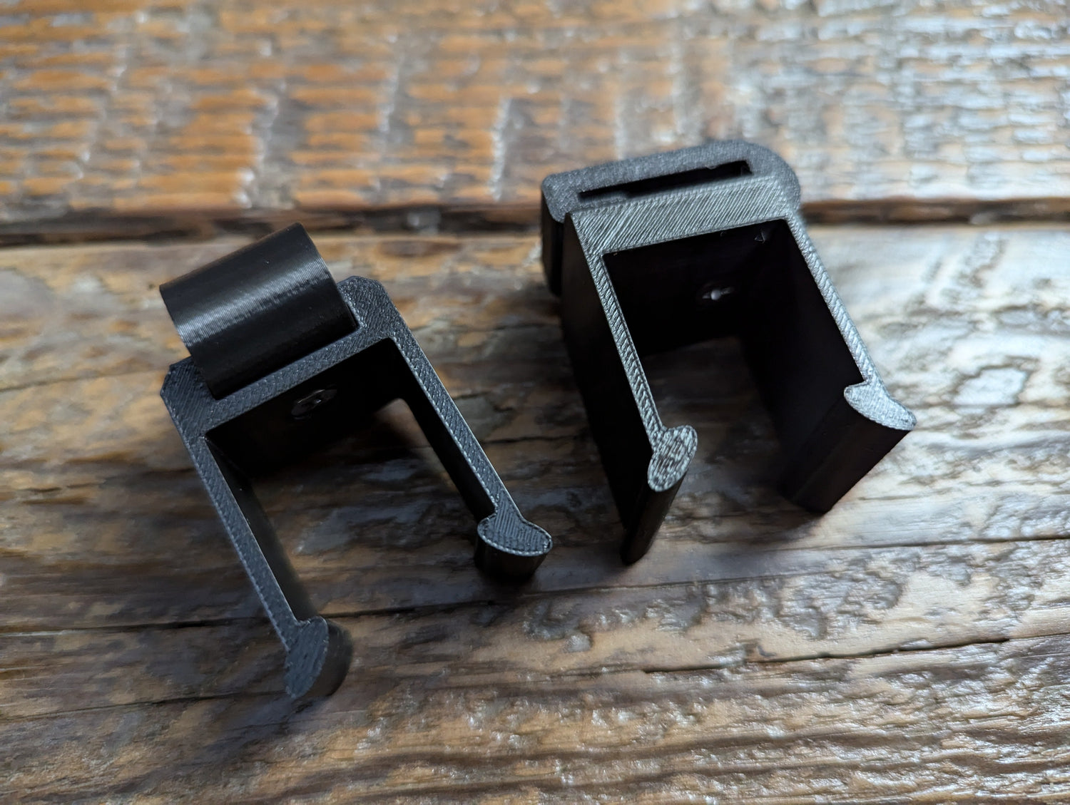 Vertical climbing stick Molle caddy for 1-inch square tubing, designed for saddle hunting with 3D Hunting Solutions.
