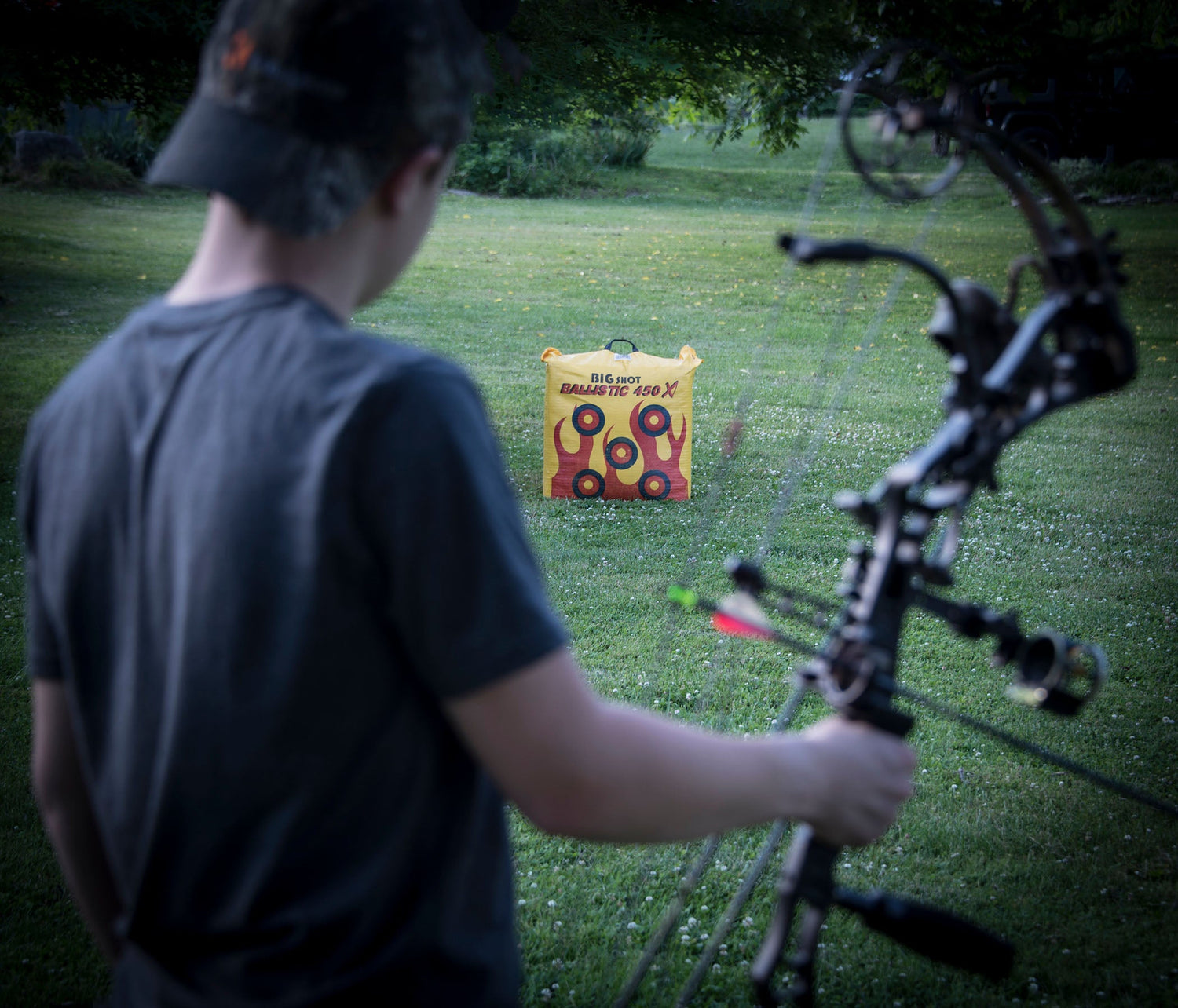 BIGshot Archery Ballistic 450X Bag Target for archery practice, durable bag/block target accessory for safe shooting practice.