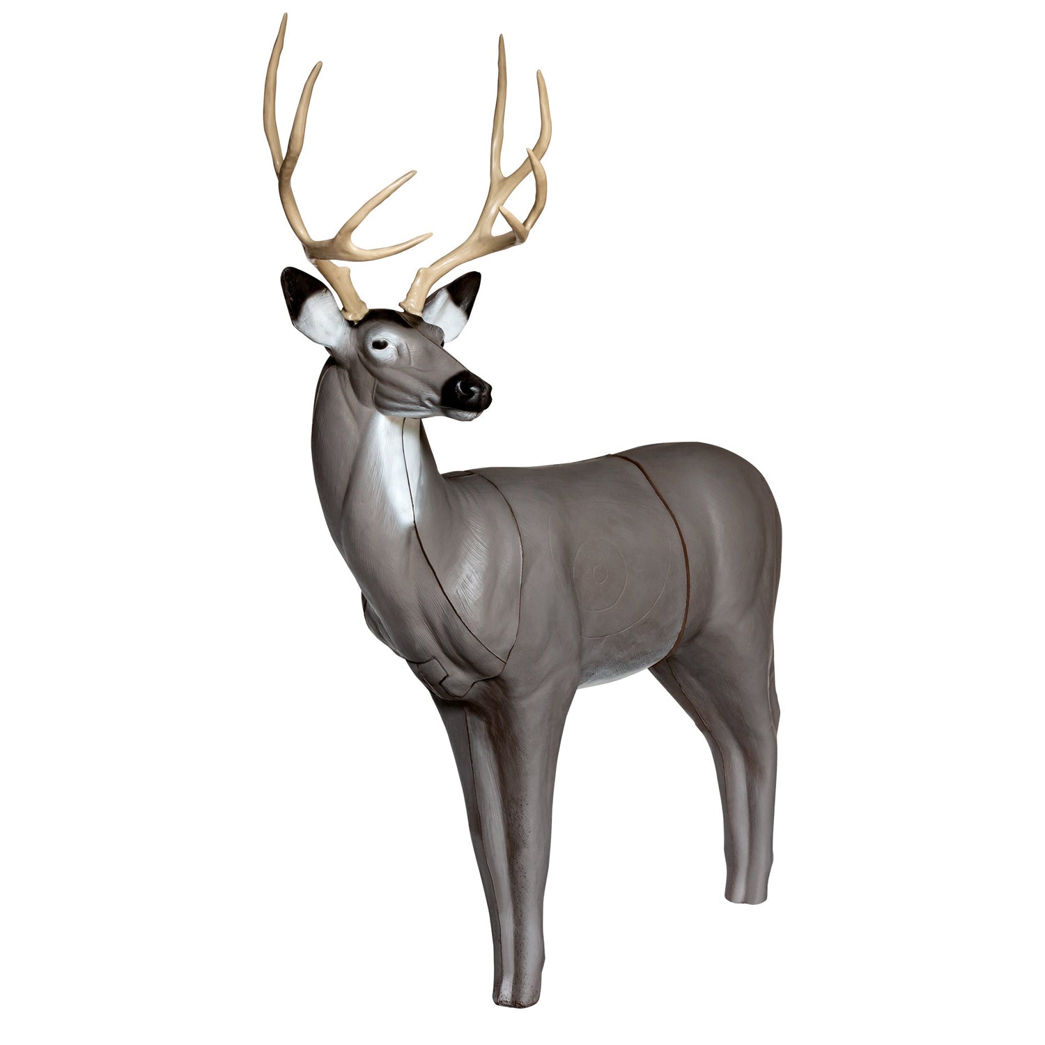 QuivAR-enabled mule deer target by BIGshot Archery, realistic animal design for archery practice and target shooting.