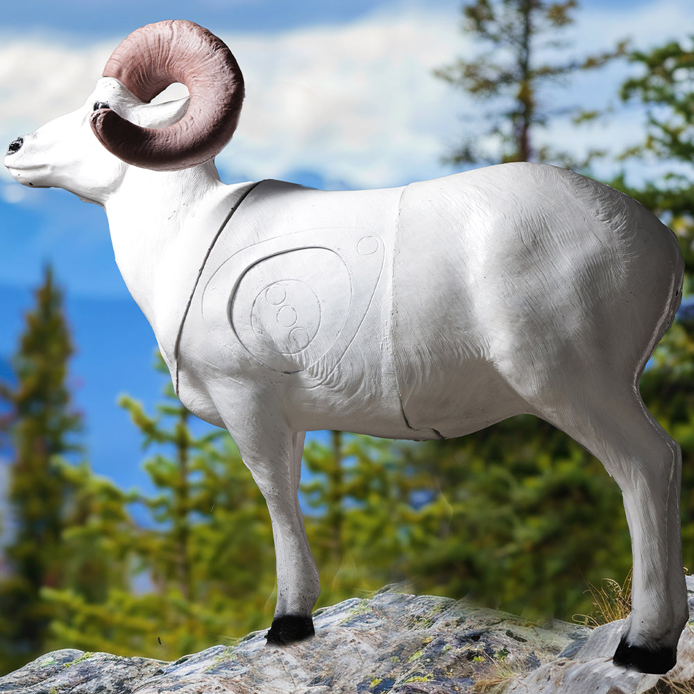 3D Dall Sheep target from Real Wild series by BIGshot Archery, showing detailed sheep model for archery practice.