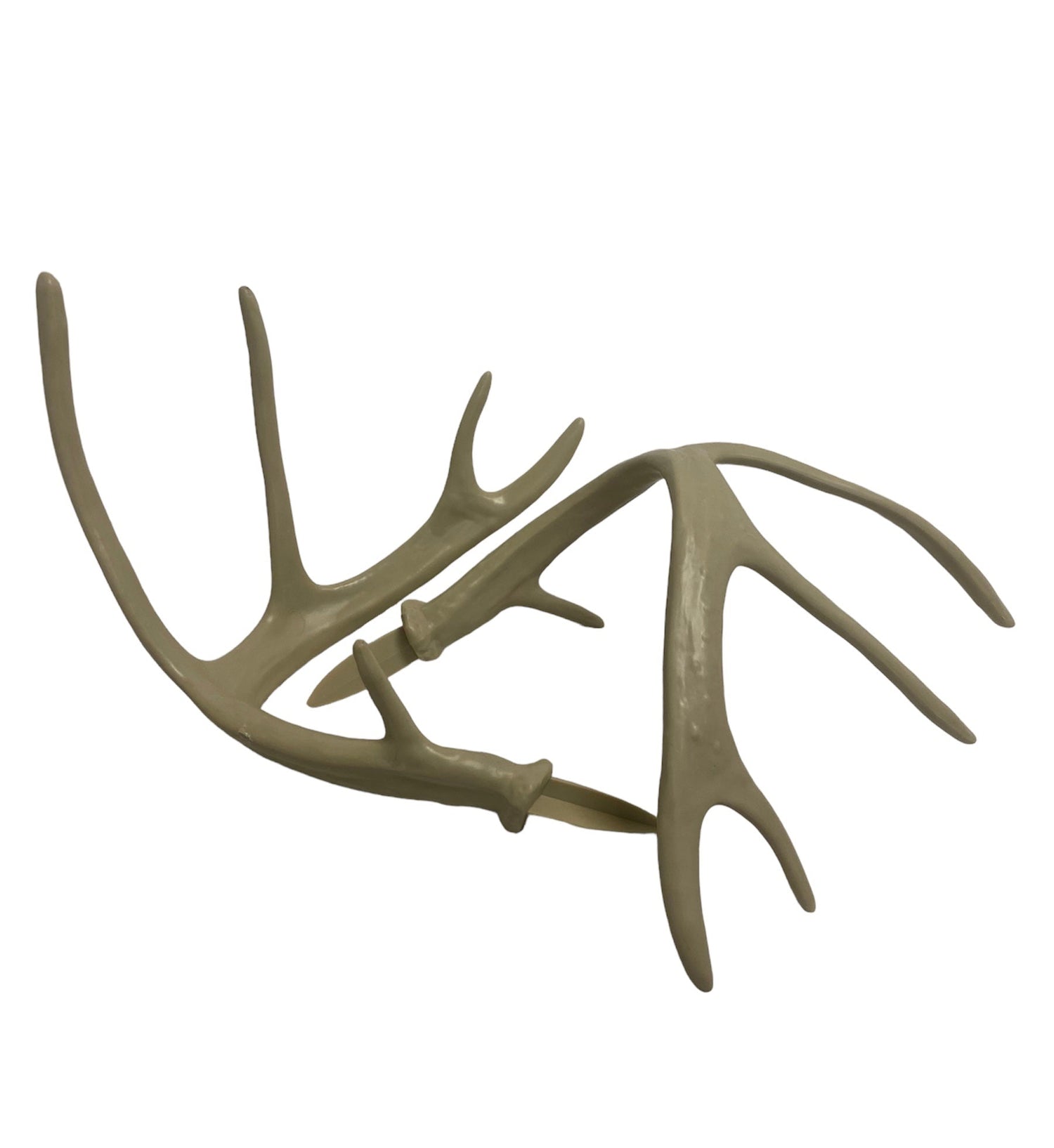 Bigshot Archery white tailed deer replacement antlers showing detailed natural-looking antler set for archery or costume use