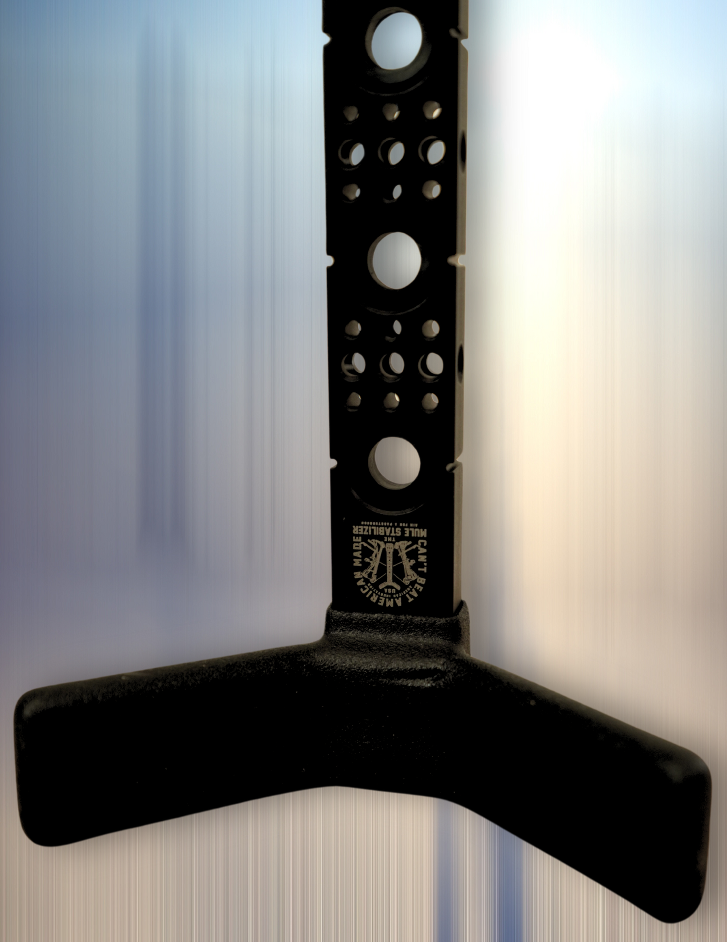 Black Bow Disciples Mule Stabilizer 10-inch, designed for bow stability and balance during archery shooting.