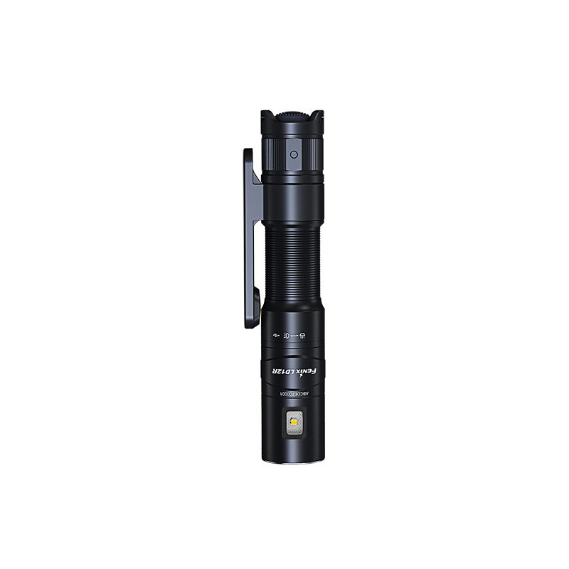 Fenix LD12R dual light EDC flashlight with 600 lumens, compact design, and adjustable beam for everyday carry.
