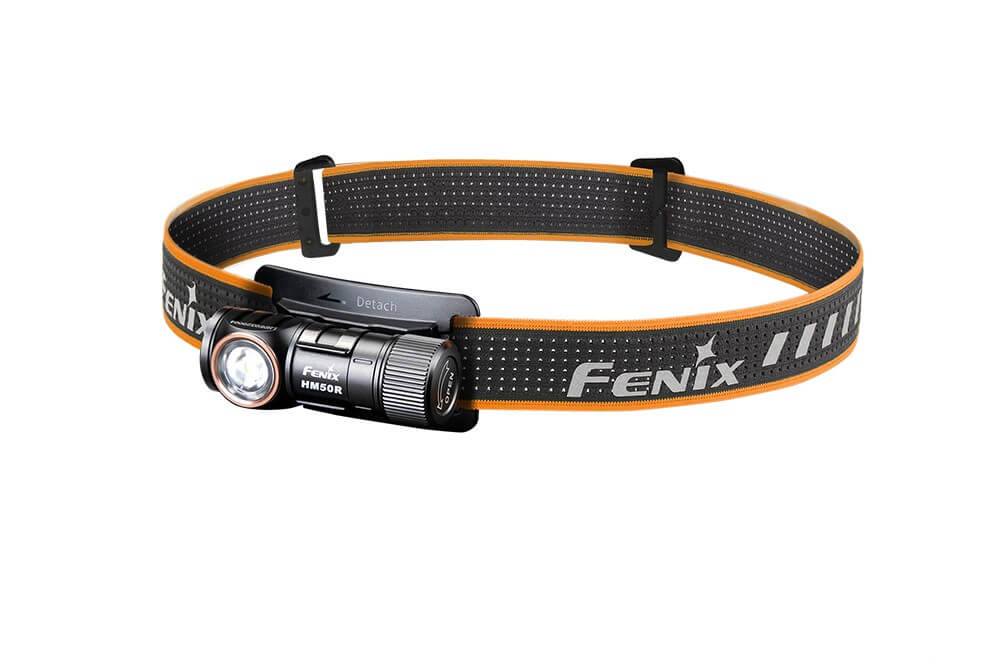 Fenix HM50R V2.0 LED headlamp with 700 lumens, adjustable head strap, and high-performance lighting for outdoor activities