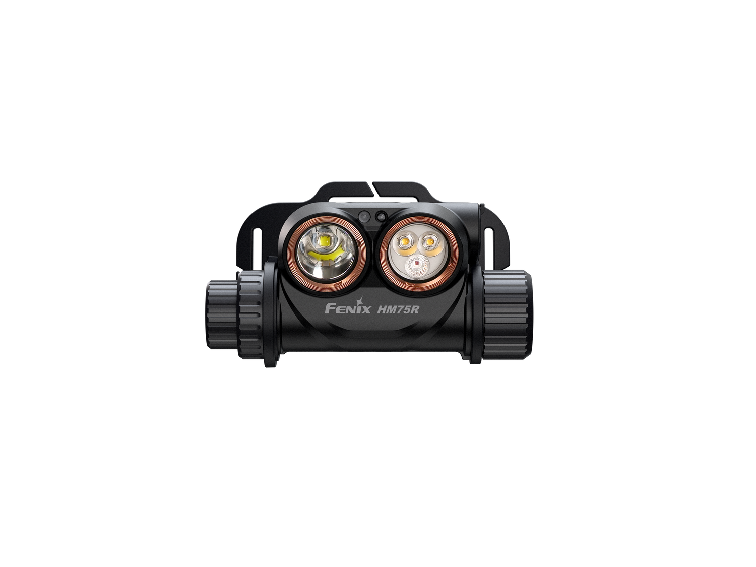 Fenix HM75R rechargeable industrial headlamp with 1600 lumens, adjustable strap, and durable design for outdoor and work use