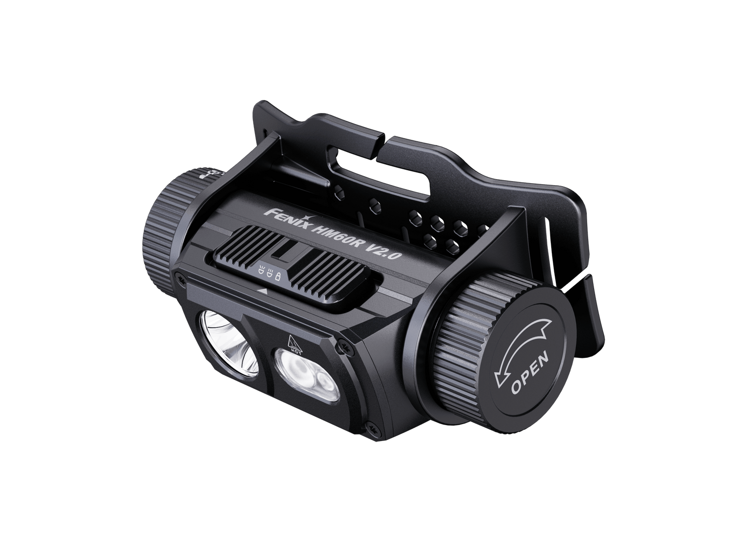 Fenix HM60R V2 high-performance headlamp with 1600 lumens, adjustable strap, and durable design for outdoor activities