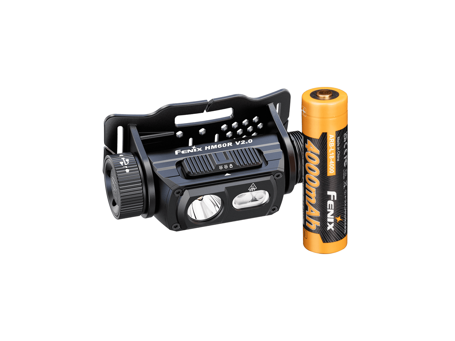 Fenix HM60R V2 high-performance headlamp with 1600 lumens, adjustable strap, and durable design for outdoor activities