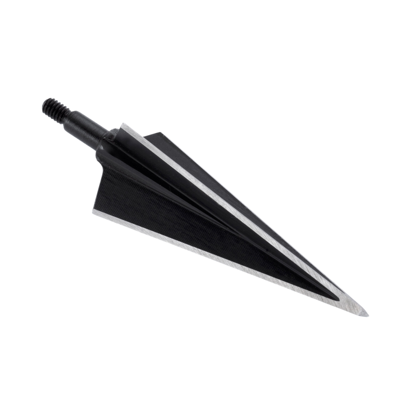 Vantage Point Archery 3-blade broadhead for hunting, showcasing sharp blades and durable metal construction.
