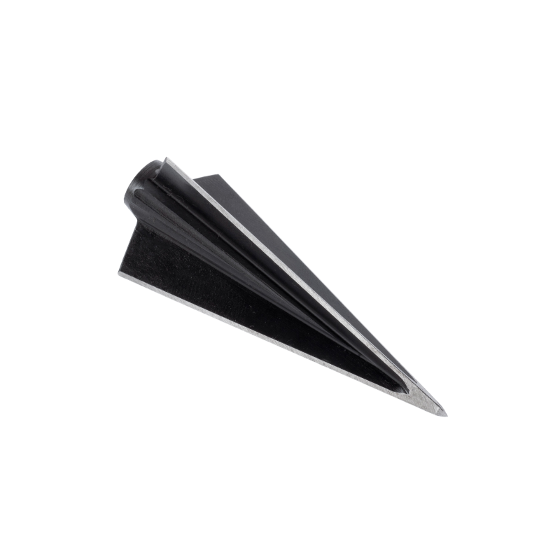 Vantage Point Archery 3-Blade Glue-On arrow broadhead with three sharp blades for hunting and target shooting.