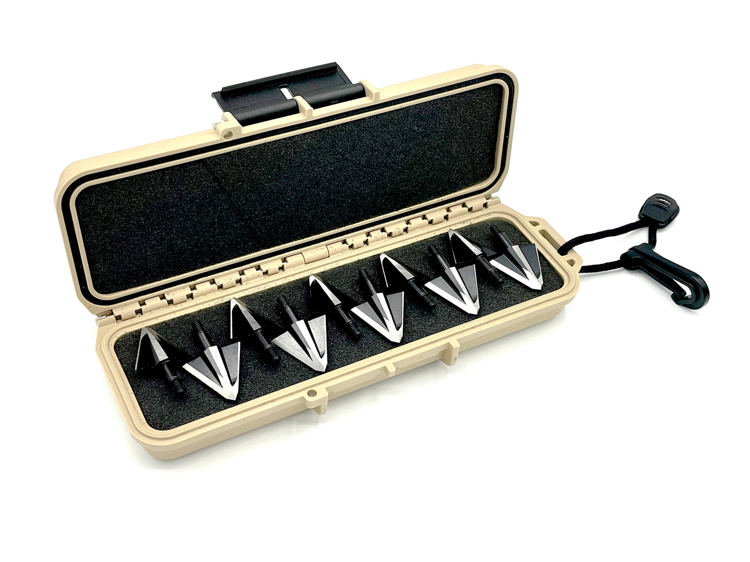 Vantage Point Archery VPA x SKB watertight broadhead case in black for safe storage of archery broadheads.