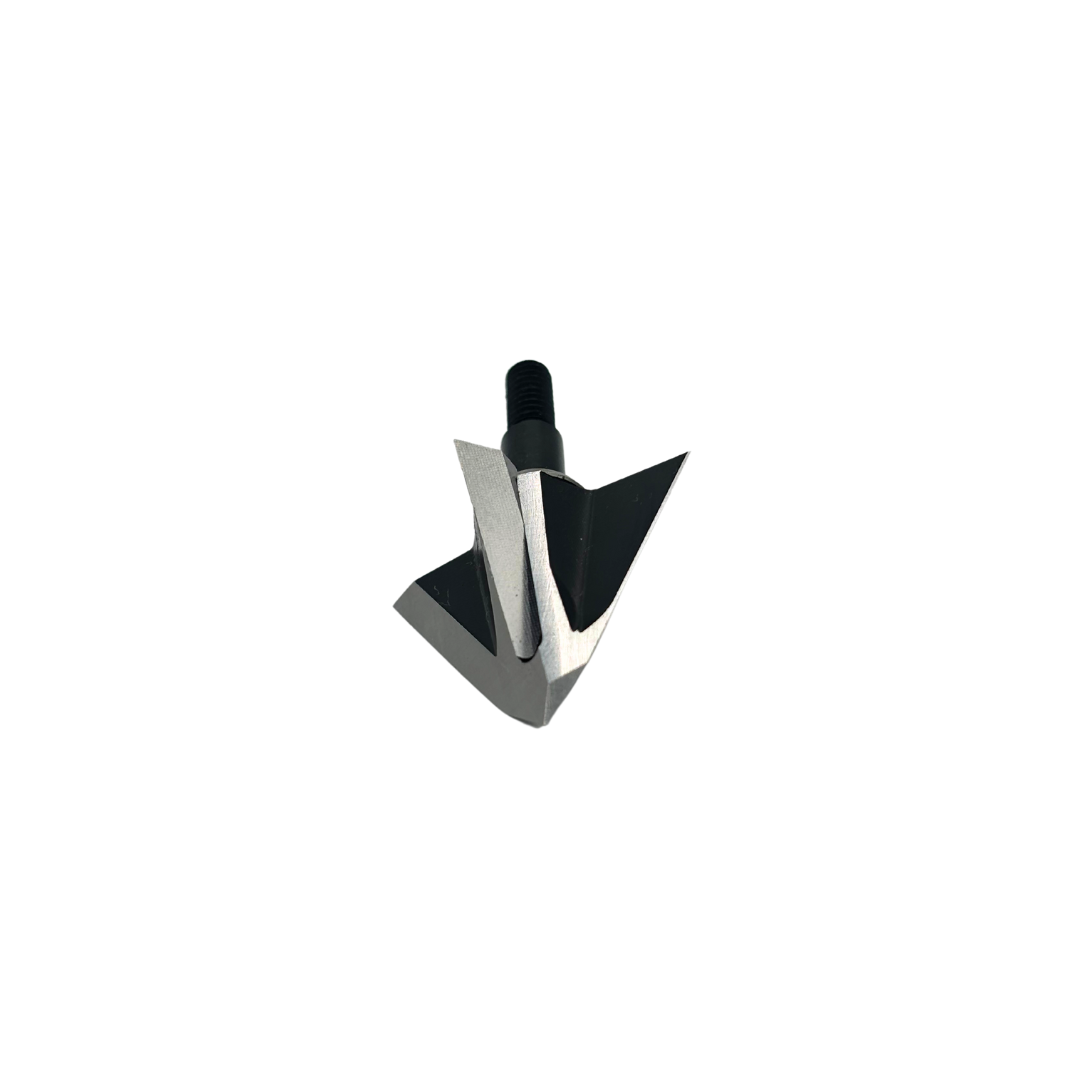Vantage Point Archery VPA Omega Broadhead, 100 grain, left bevel, no bleeders, designed for precision hunting arrows.