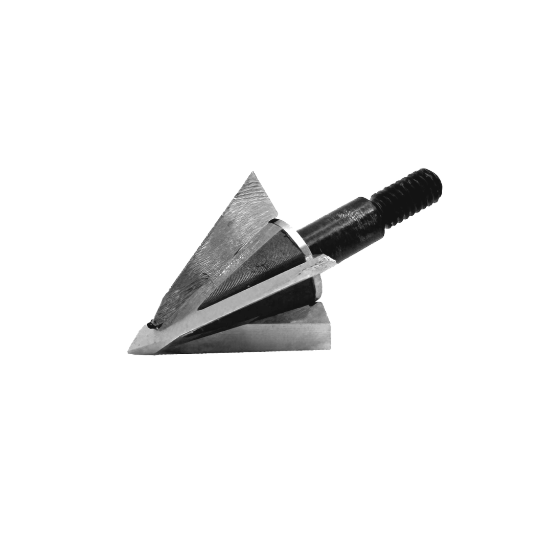 Vantage Point Archery VPA Omega Broadhead, 100 grain all-purpose arrowhead with left bevel and no bleeders, designed for hunting.