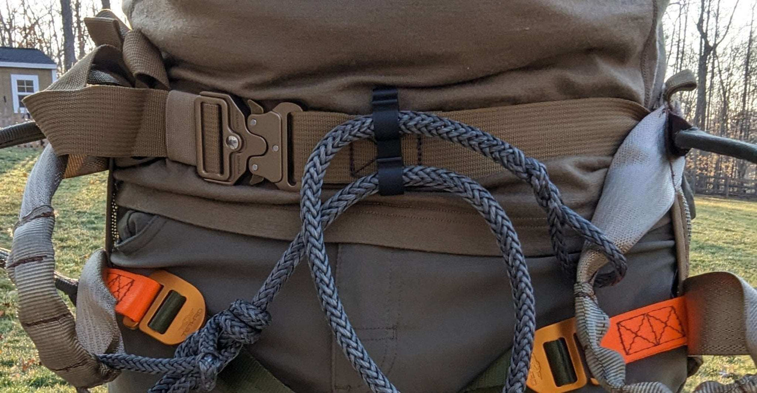 3D Hunting Solutions Saddle Bridge and Rope Caddy Molle system with adjustable straps for outdoor gear organization