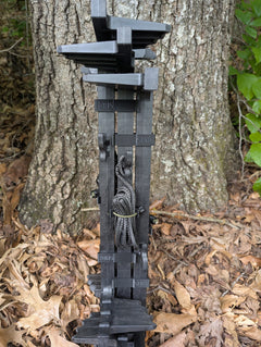 3D Hunting Solutions climbing stick attachment bundle with multiple gear attachments for tree climbing and hunting.
