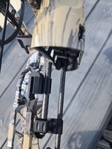 3D Hunting Solutions clip-on archery quiver hanger with durable 8mm attachment for easy arrow storage and quick access.