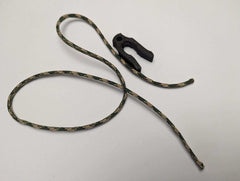 3D Hunting Solutions 8mm tether rope clip for saddle hunting, securing ropes to tree stands and safety harnesses.