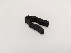 8mm tether rope clip for saddle hunting by 3D Hunting Solutions, shown attached to hunting gear.