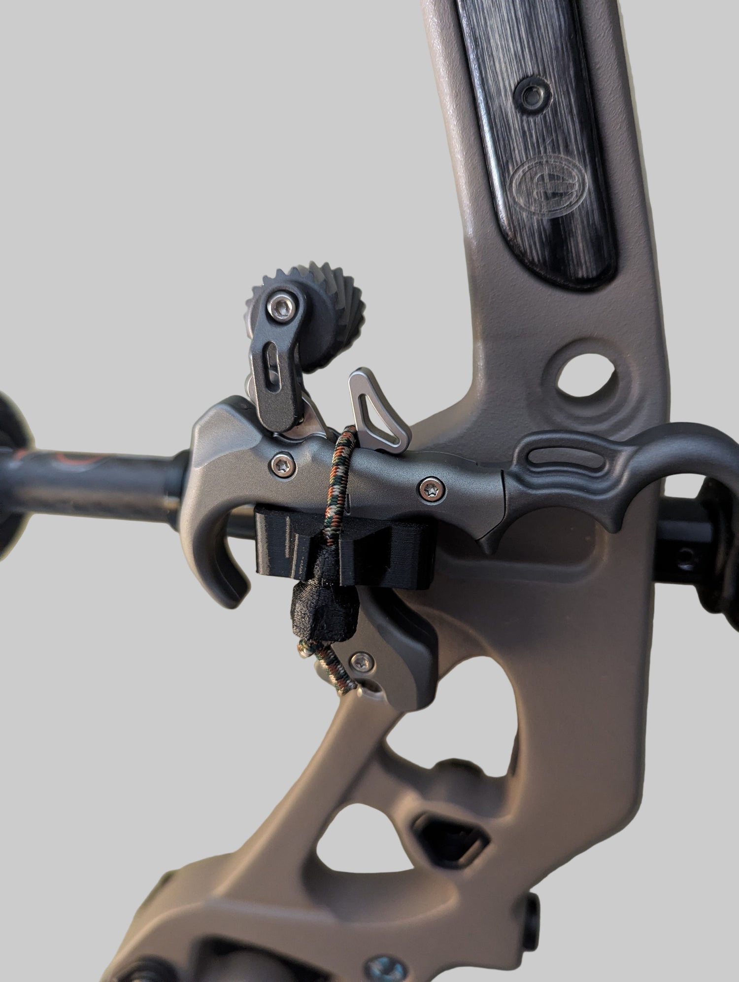 3D Hunting Solutions archery release stabilizer holster for thumb releases, designed for bow accessory organization and quick access