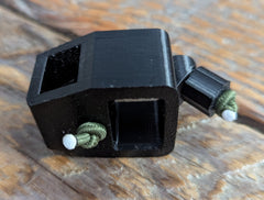 Bridge Lock Stabilizer Release Holster for thumb releases, designed for bow accessories by 3D Hunting Solutions.