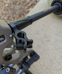 3D Hunting Solutions archery wrist release stabilizer holster for mobile and saddle hunting with adjustable straps and durable design