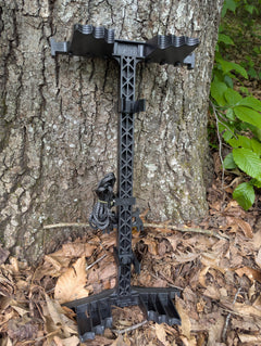 3D Hunting Solutions Latitude Carbon SS climbing sticks with Stick Wranglers climbing stick management system for secure, organized ascent.