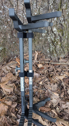 Two XOP Hydro Stick Wranglers climbing sticks from 3D Hunting Solutions, designed for easy climbing stick management and secure storage.