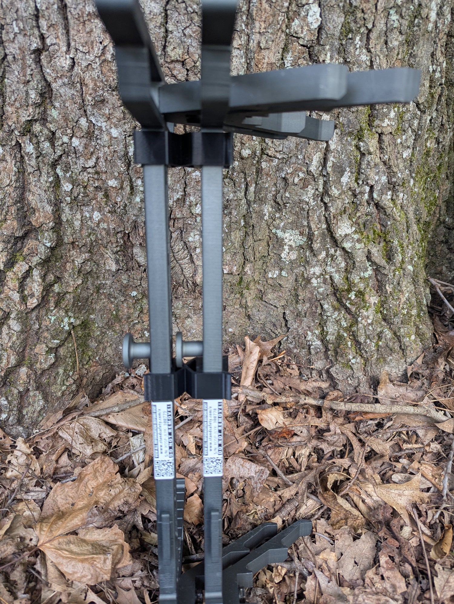 Set of 3D Hunting Solutions XOP Hydro Stick Wranglers for climbing sticks, showcasing the system for secure climbing stick management.