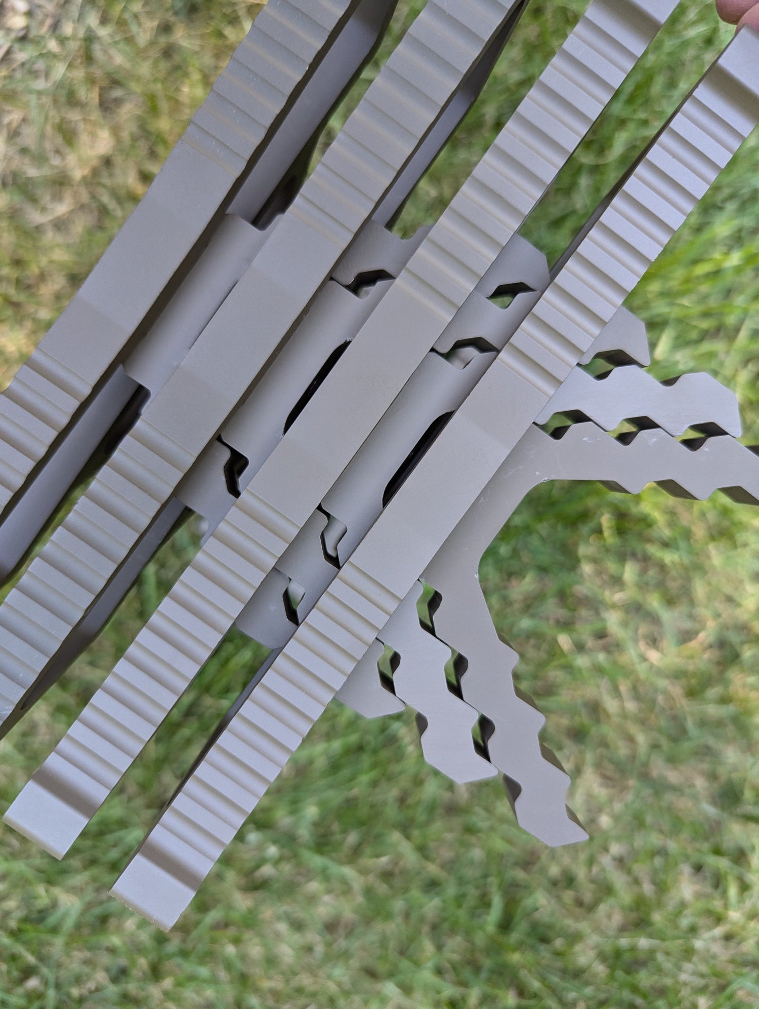 Two Trophyline Hyperlite Spool Bumpers on climbing sticks by 3D Hunting Solutions, showing the lightweight design and durable construction.