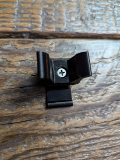 Trophyline Hyperlite Stick Caddy for saddle hunting, lightweight climbing stick accessory by 3D Hunting Solutions, mounted on a tree.
