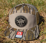 3D Hunting Solutions 3DHS Bottomland hat with camouflage pattern and curved brim for outdoor hunting activities.