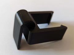 Climbing stick caddy for 1-inch square tubing, designed for saddle hunting by 3D Hunting Solutions, shown attached to a hunting saddle.