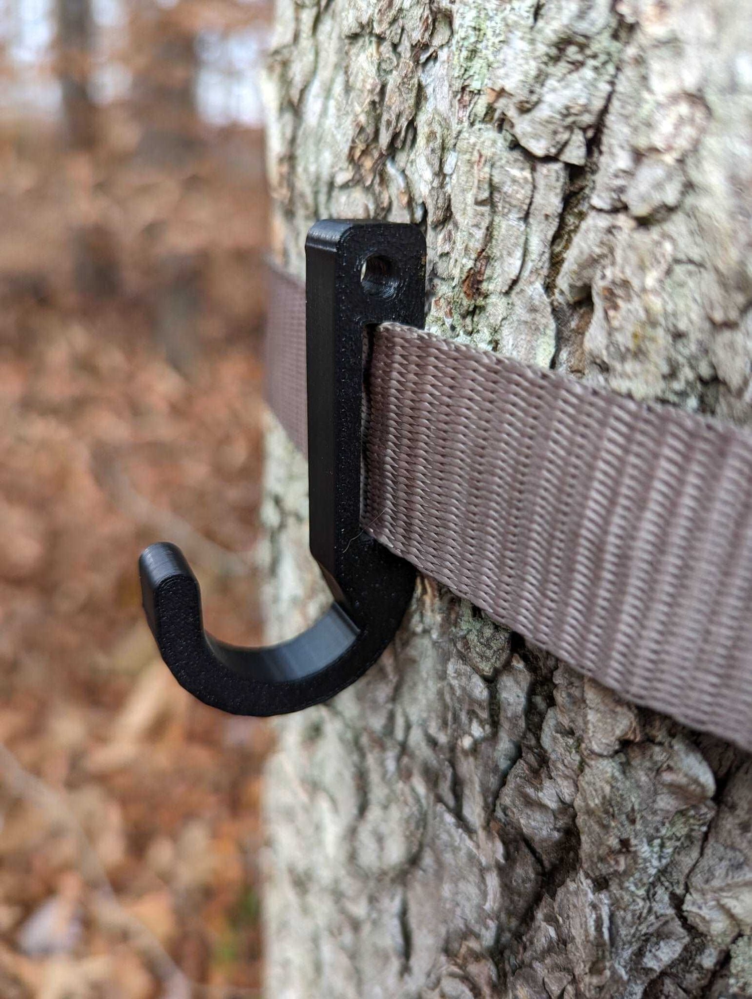Amsteel strap gear hook by 3D Hunting Solutions, suitable for securing gear and equipment in outdoor or hunting setups.