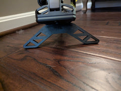 Split limb bow stand by 3D Hunting Solutions, showing a sturdy metal stand designed for holding a split limb bow securely.