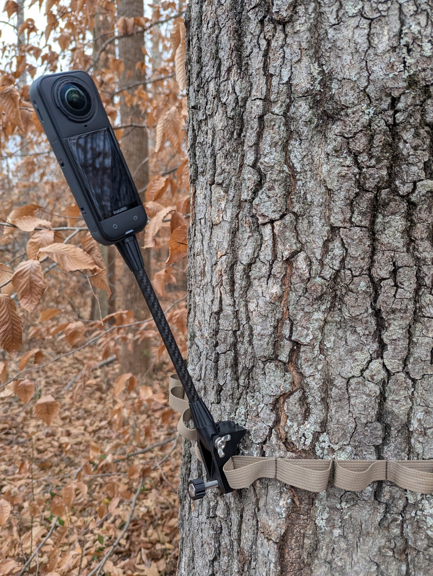 Blindside 360 Camera Mount by 3D Hunting Solutions, durable mount for outdoor camera setup with secure attachment.