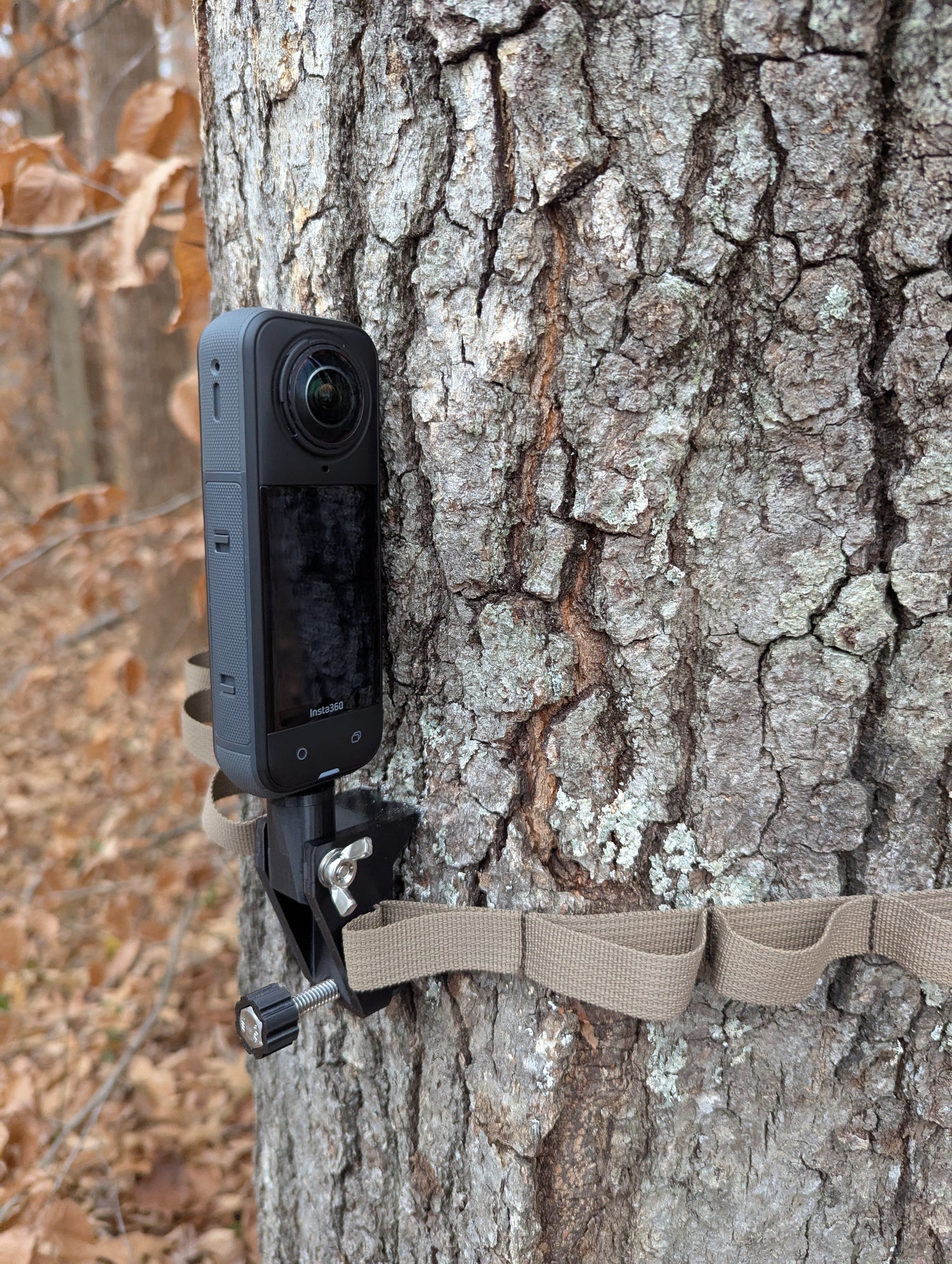 Blindside 360 Camera Mount by 3D Hunting Solutions, designed for secure outdoor camera installation on trees or poles.