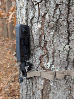 Blindside 360 Camera Mount by 3D Hunting Solutions, designed for secure outdoor camera installation on trees or poles.