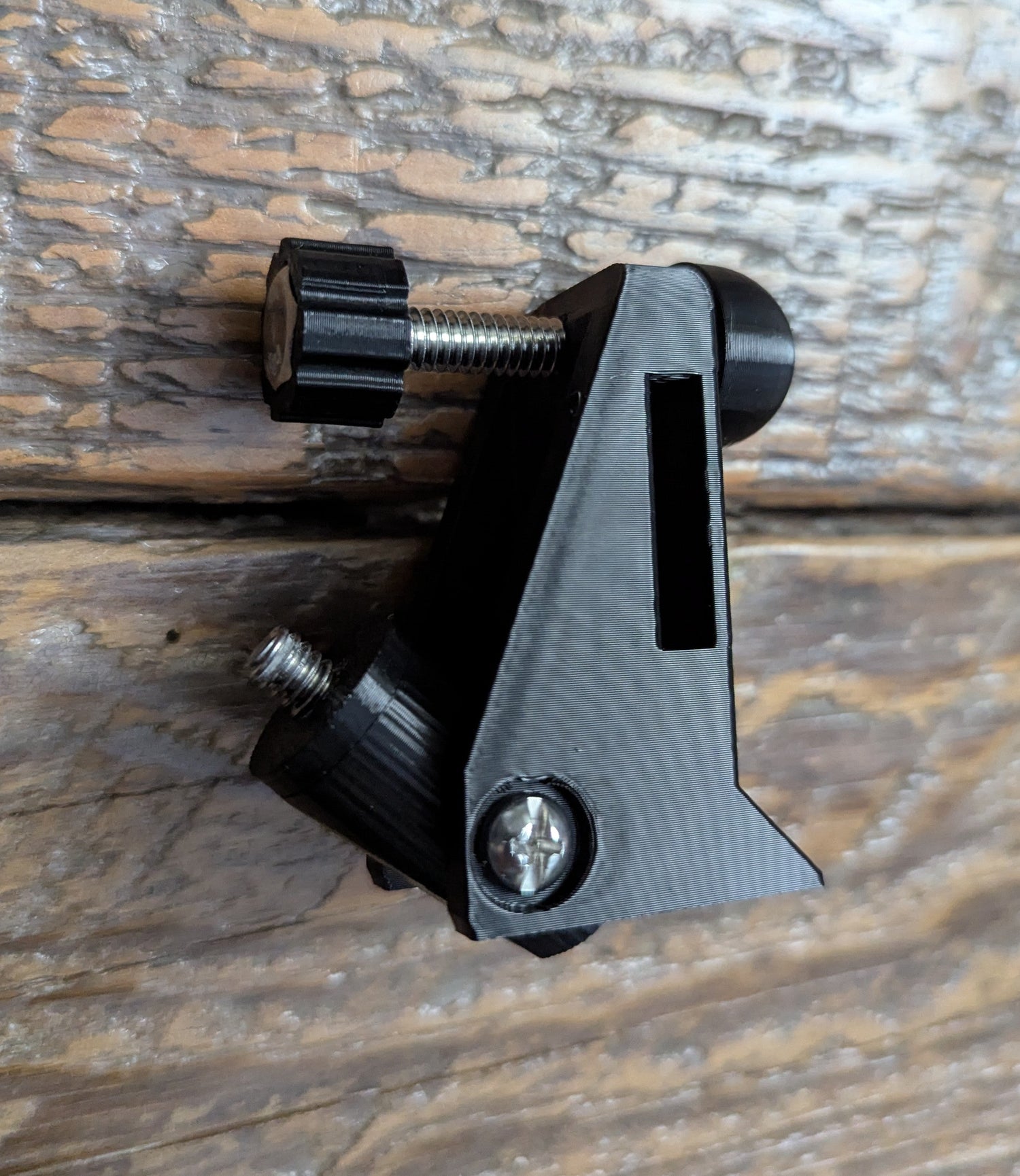 Blindside 360 Camera Mount by 3D Hunting Solutions, black mount designed for securing 360-degree cameras in outdoor settings.