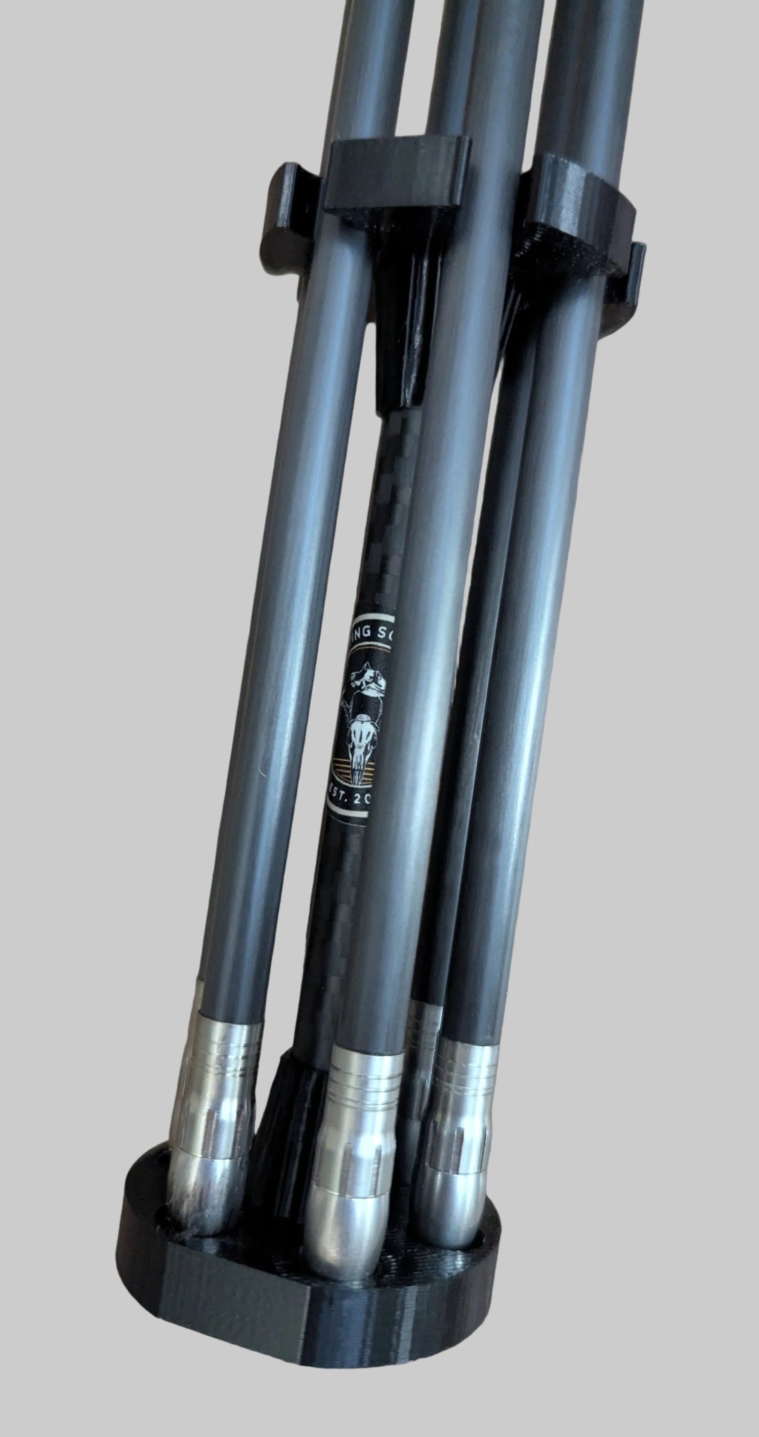 3D Hunting Solutions 6 Shooter archery arrow quiver with multiple slots for arrows, made of durable material for hunting and target practice.