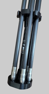 6 Shooter Archery Arrow Quiver by 3D Hunting Solutions, black nylon quiver for holding multiple arrows during archery.