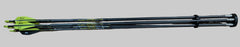 3D Hunting Solutions 6 Shooter archery arrow quiver with multiple compartments for arrows and gear, black fabric design.