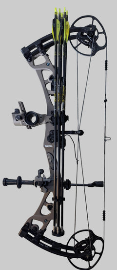 6 Shooter archery arrow quiver by 3D Hunting Solutions holding multiple arrows for hunting or target archery.