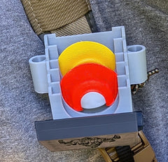 Rut & Strut Mouth Call Caddy for turkey hunting by 3D Hunting Solutions, designed to hold turkey mouth calls securely.