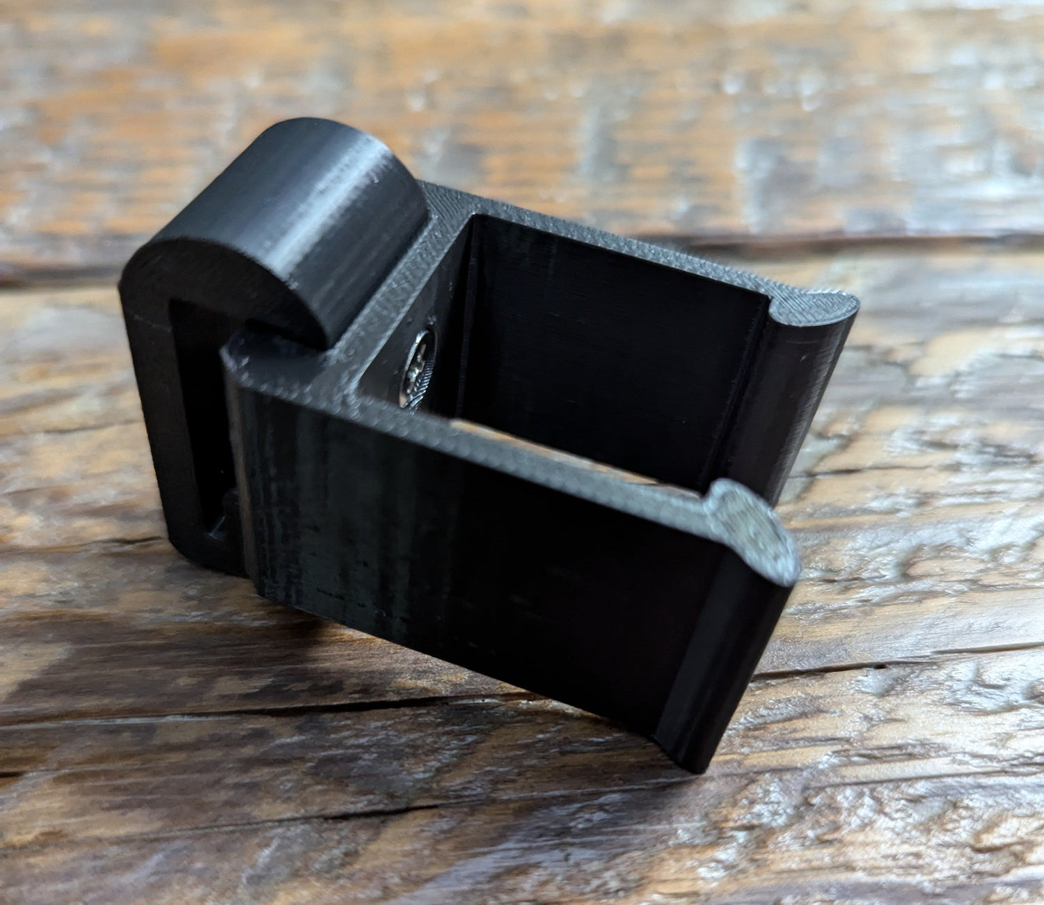 Vertical climbing stick Molle caddy for 1-inch square tubing, designed for saddle hunting by 3D Hunting Solutions.