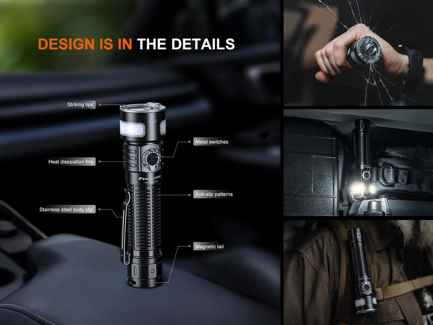 Fenix LD35R High Performance Multimode Tactical Flashlight