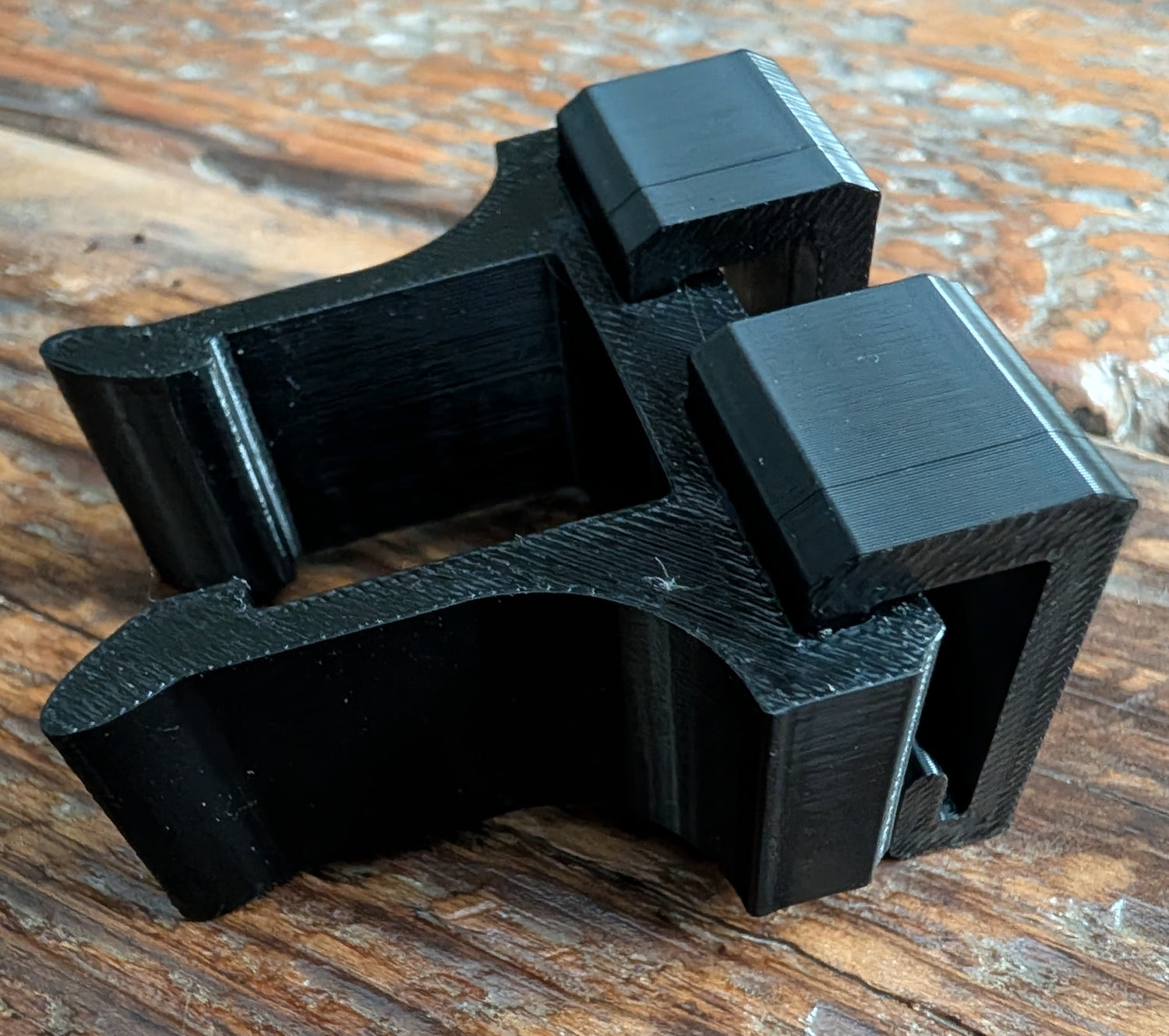 Climbing stick Molle caddy for 1-inch square tubing, designed for saddle hunting, by 3D Hunting Solutions.